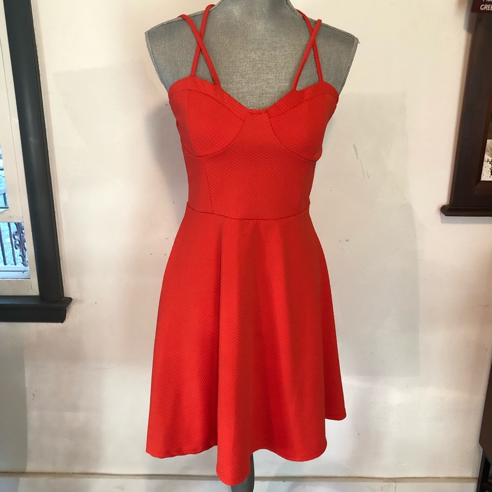 JustFab Coral Camisole Dress